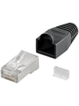 RJ45-liitin CAT 5e STP-suojattu jännityksenpoistotulppa (1 kpl)