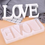 FineInno Love Resin Letter Mould, Love Alphabet Mould for Silicone, Epoxy Resin Love Sign Mold for Valentines'day Gift, Table/Wall/Home Decor