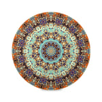 ALARGE Round Placemat,Indian Tribal Floral Mandala Place Mats Washable Heat and Stain Resistant Table Mat Kitchen Dining Decoration Set of 4