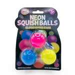 HGL - SV21222 -Neon Glow in The Dark Squish Ball 3 Pack