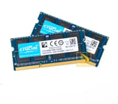 8GB Crucial 2x 4GB 2RX8 PC3L-12800S DDR3 1600Mhz 204Pin Laptop Memory RAM #VBN
