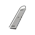 ICY BOX IB-DK2106a-CPD - dockningsstation - USB-C / Thunderbolt 3 - 2 x HDMI, VGA - 1GbE