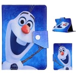 For Samsung Galaxy Tab A 8.0" 2019 SM-T290 T295 Flip Case Stand Up Kids Cover UK (Olaf Happy Snow Man)