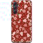 Samsung Galaxy A55 Transparent Mobilskal Julmönster