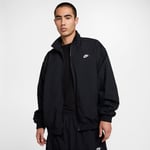 Nike Träningsjacka Club Woven Oversized - Svart/Vit, storlek X-Large