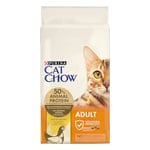 PURINA CAT CHOW | Adulte | Croquettes pour Chat | NaturiumTM | Poulet | 10 kg | Sac