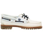 Timberland Heritage Noreen White Leather Lace Up Womens Boat Shoes A1GB8