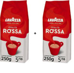 Lavazza Qualità Rossa Ground Coffee Espresso, Arabica and Robusta 250G Pack of 2