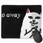 Go Away Mouse Pad with Stitched Edge Computer Mouse Pad with Non-Slip Rubber Base for Computers Laptop PC Gmaing Work Mouse Pad
