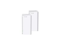 Tenda Mx21 Pro(2-Pack), Vit, Intern, Mesh-System, Triband (2,4 Ghz/5 Ghz/6 Ghz), Wi-Fi 6 (802.11Ax), 2402 Mbit/S