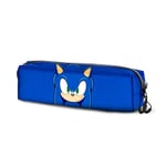 Sonic The Hedgehog - SEGA Sega-Sonic Sight-Trousse Carré Fan 2.2, Bleu, 22 x 9 cm