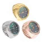 3 st Vintage Klockor Kvinnor Personlig Klocka Liten Finger Klocka Ring Klocka Business Klocka Klocka Ring