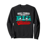 Small Changes Can Make A Big Difference Gym Fitness Workout Sweatshirt