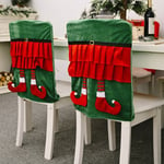 Christmas Leg Chair Covers Adorable Seat Back Slipcovers B Red Foot