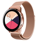 Milanese Loop Armband Samsung Galaxy Watch Active Rose Guld