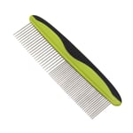 Dog hair brush Professional Stainless Steel Pet Comb Safe Round Teeth Anti-Slip Puppy Dog Brush Removes Tangles Knots Loose Fur Dirt