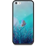 Apple Iphone 5 / 5s Se Mobilskal Med Glas Magical Butterfly