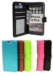 Crazy Horse Wallet iPhone 8 Plus (Svart)