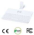 WIRELESS BLUETOOTH KEYBOARD IMAC IPAD ANDROID PHONE TABLET PC WITH CHARGER DOCK