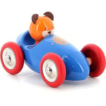 Vilac VIL2295Y Marcel the Bear Racing Car Animals, Multicoloured