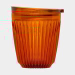 Huskee Take away-mugg / kaffekopp med lock HuskeeRenew & Lid 8oz Amber, återvunnen tritan, orange, 23.5 cl 235 ml