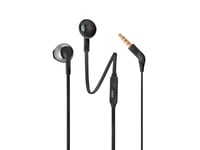 JBL Harman Tune 205 Wired In-Ear Headphones With Mic & Carry Pouch | Black