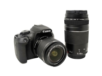 Canon EOS 2000D EF-S 18-55 IS II Kit Digital SLR-kamera EF-S 18-55mm IS II 24,1 Megapixel Svart Optisk sökare, med inbyggd blixt, WiFi, Full