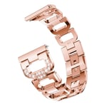 Withings ScanWatch Horizon Lyxigt armband med glittrande stenar, roséguld