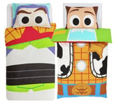 Toy Story Buzz & Woody Single Duvet Cover Reversible Design Bedding Set
