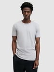 AllSaints Tonic Short Sleeve Crew Neck T-shirt - Light Grey, Light Grey, Size M, Men