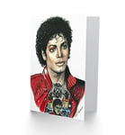 Wee Blue Coo Wayne Maguire Tattooed Thriller Michael Jackson Inked Ikon Greetings Card