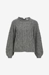 Object - Tröja objSmilla Knit RE L/S Pullover - Grå