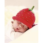 Sweet Strawberry by DROPS Design - Baby Lue Strikkeoppskrift str. 1/3