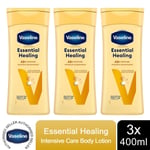 Vaseline Intensive Care Body Lotion, Essential Healing, 3 Pack, 400ml