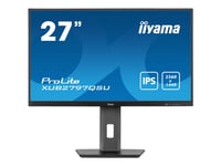 Iiyama Prolite Xub2797qsu-B1 - Led-Skärm - 27" - 2560 X 1440 Wqhd @ 100 Hz - Ips - 250 Cd/M² - 1300:1 - 1 Ms - Hdmi, Displayport - Högtalare - Matt Svart