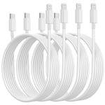 CDQ iPhone-laddare USB-C - Kabel / Sladd - 20W - Snabbladdare 4-pack