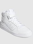 adidas Originals Forum Mid Trainers - White, White, Size 13, Men