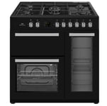 New World NW91DF3BL 90cm dual fuel Range Cooker