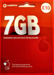 Vodafone Pay as You Go Sim Card 20 to 100GB Bundle PAYG 7GB Data in 10£ TopUp
