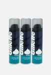 3 X Gillette Sensitive Skin Mens Shaving Foam 200ml