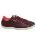 Puma Glyde Lo Hyper Womens Lace Up Burgundy Textile Trainers 357277 03 B34A - Red - Size UK 3.5