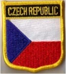 None Country Flag Embroidered Patch T7 - Czech Republic