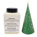 Kristinas Pyssel och Hobby Brocade Lacquer 250 ml - Struktur-Lack Vit Ljustillverkning