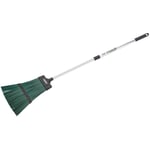 Draper TELESCOPIC ALUMINIUM BROOM GARDEN PATIO LEAVES BRUSH