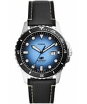 Fossil Blue Mens Black Watch FS5960 Leather (archived) - One Size