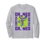 Crash Bandicoot Dr. Neo Cortex Vintage Neon Shot Long Sleeve T-Shirt