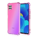 MISKQ case for Motorola Moto G 5G Plus, Phone Cover Shockproof, Rreinforced Corner, Silicone soft anti-fall TPU mobile phone case(Pink/purple)