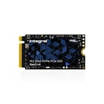 Integral SSD NVMe M.2 2242 PCIe Gen3 x4 de 2TB - Vitesse de Lecture jusqu'à 2400 Mo/s, Vitesse d'écriture jusqu'à 2100 Mo/s - Mémoire Interne Interne pour PC, NUC, Portables ultrafins & tablettes