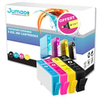 Lot de 4 cartouches type Jumao compatibles pour HP Deskjet 3520 e-All-in-One
