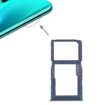PANFENG SIM Card Tray + SIM Card Tray/Micro SD Card for Huawei P30 Lite(Grey) (Color : Blue)